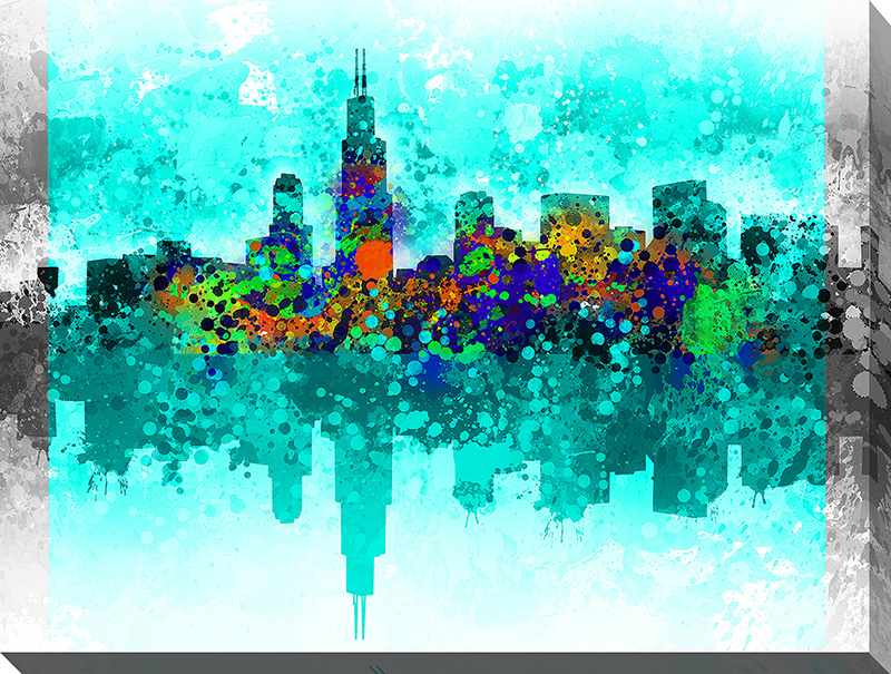 Chicago Skyline Abstract VII